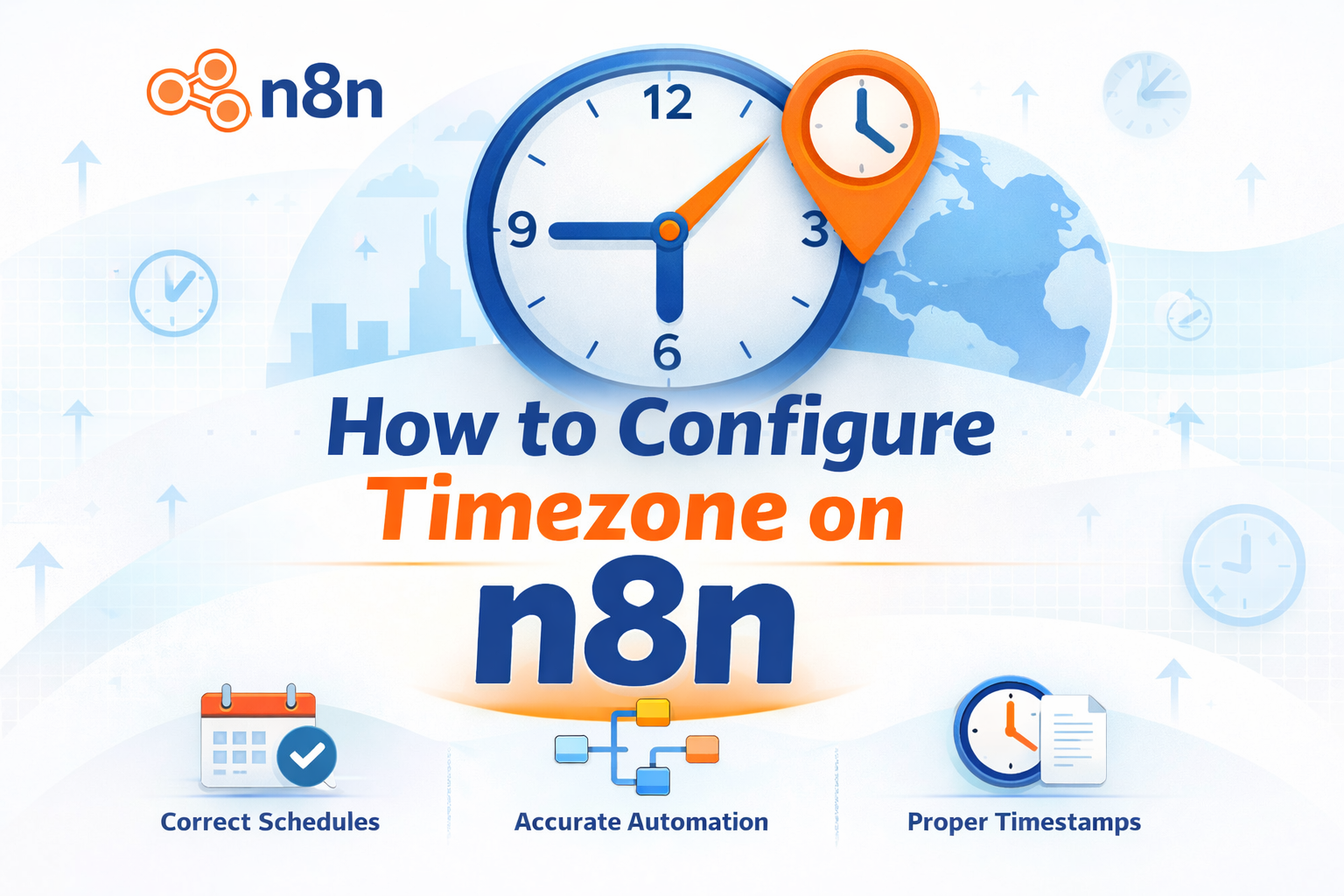 n8n workflow settings page showing the timezone configuration option