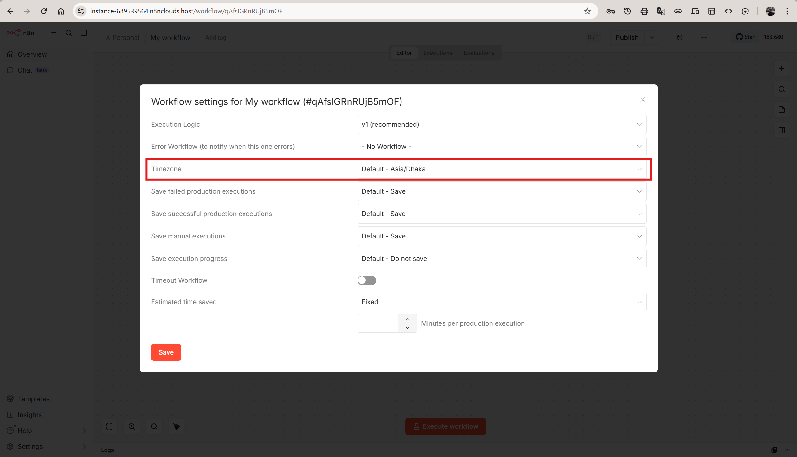Workflow settings বা trigger behavior দিয়ে টাইমজোন যাচাই